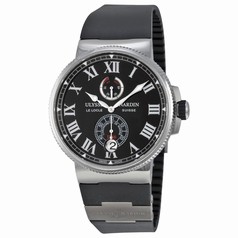 Ulysse Nardin Marine Chronometer Black Dial Stainless Steel Titanium Automatic Men's Watch 1183-122-3-42-V2
