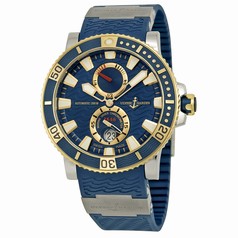 Ulysse Nardin Marine Diver Blue Dial Titanium and 18kt Yellow Gold Men's Watch 265-90-3T-93
