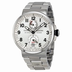 Ulysse Nardin Marine Silver Dial Stainless Steel Automatic Men's Watch 1183-126-7M-61