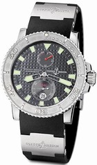 Ulysse Nardin Maxi Marine Chronometer Black Dial Stainless Steel Men's Watch 263-33-3-91
