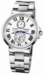 Ulysse Nardin Maxi Marine Chronometer White Dial Stainless Steel Automatic Men's Watch 263-67-7M-40