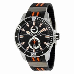 Ulysse Nardin Maxi Marine Diver Automatic Black Dial Black Rubber Men's Watch 263-10-3-952