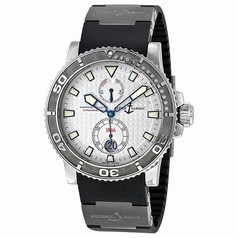 Ulysse Nardin Maxi Marine Diver Automatic Silver Dotted Dial Men's Watch 263-33-3