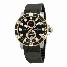 Ulysse Nardin Maxi Marine Diver Black Dial Black Rubber Men's Watch 265-90-3C-92