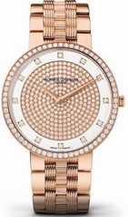 Vacheron Constantin Traditionnelle 18 Carat Pink Gold Center Diamonds Dial Men's Watch 81576/V01R-9695