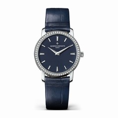 Vacheron Constantin Traditionnelle Blue Dial Diamond Ladies Watch 25558000G-9758