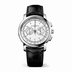 Vacheron Constantin Traditionnelle Chronograph Silver Dial Black Leather Men's Watch 47192000G-9504
