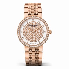 Vacheron Constantin Traditionnelle Diamond Pave Dial Ladies Watch 25553/Q01R-9696