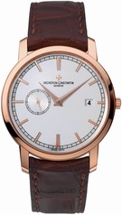 Vacheron Constantin Traditionnelle Silver Dial Men's Leather Watch 87172/000R-9302