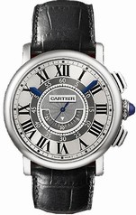 Cartier Rotonde Central Chronograph 18kt White Gold Case Unisex Watch W1556051