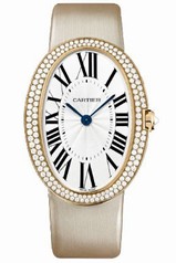 Cartier Baignoire Manual Wind Diamond Bezel 18 kt Rose Gold Ladies Watch WB520005