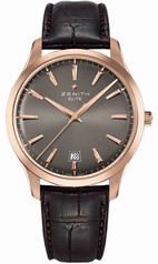 Zenith Captain Central Second Grey Dial Brown Leather Men's Watch 18.2020.670/22.C498