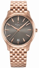 Zenith Captain Central Second Grey Dial Rose Gold Polished Men's Watch 18.2020.670/22.M2020