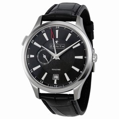 Zenith Captain Dual Time Black Dial Automatic Men's Watch 03213068222C493