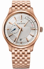 Zenith Captain Power Reserve Silver Dial Rose Gold Polished Men's Watch 18.2120.685/02.M2120