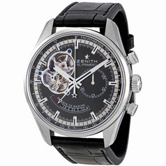 Zenith Chronomaster Open Power Reserve Black Dial Automatic Men's Watch 032080402121C496