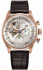 Zenith El Primero Chronomaster Silver Dial Brown Leather Men's Watch 18.2160.4047/01.C713
