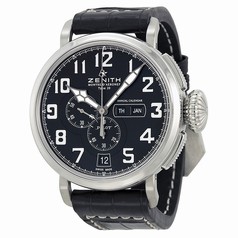 Zenith El Primero Pilot Automatic Chronograph Black Dial Men's Watch 03.2430.4054/21.C721