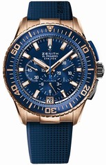 Zenith El Primero Stratos Flyback Blue Dial Chronograph Automatic Men's Watch 86206140557R514