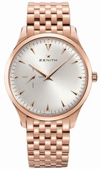 Zenith Heritage Ultra Thin Small Seconds Silver Dial Rose Gold Men's Watch 18.2010.681/01.M2010