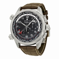 Zenith Pilot Automatic Chronograph Black Dial Men's Watch 03.2400.4046/21.C721